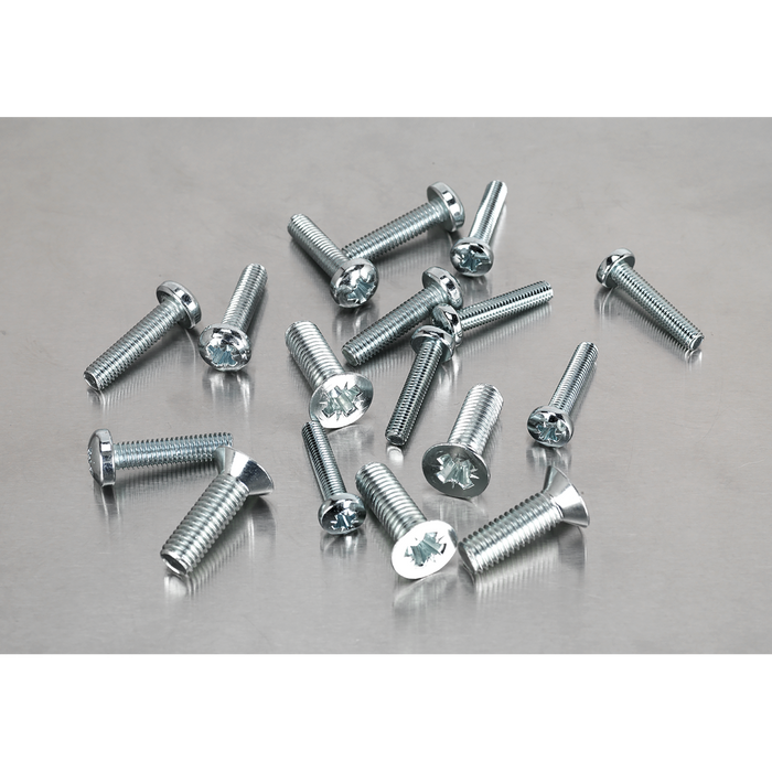Countersunk & Pan Head Pozi Machine Screw Assortment M5-M8 264pc | AB054MS