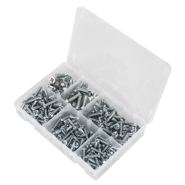 Countersunk & Pan Head Pozi Machine Screw Assortment M5-M8 264pc | AB054MS