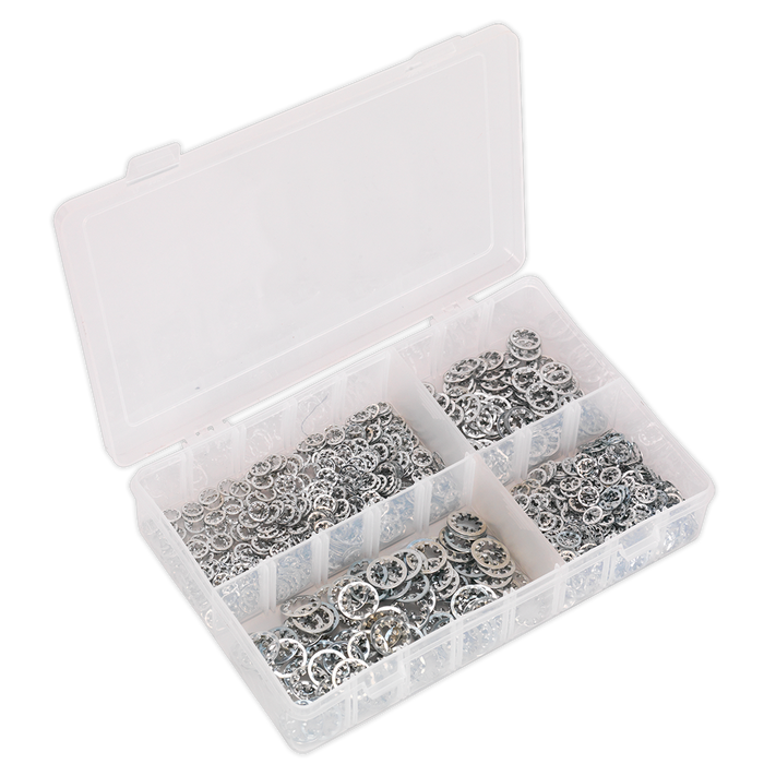 Internal Serrated Lock Washer Assortment M5-M10 1000pc | AB057LW