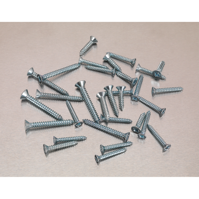 Zinc Plated Self-Tapping Countersunk Pozi Screw Assortment 510pc - DIN 7982 | AB062STCS