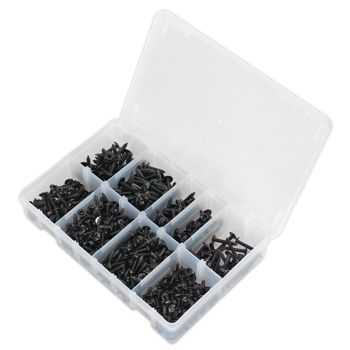 Self-Tapping Flanged Head Screw Assortment 700pc | AB066STBK