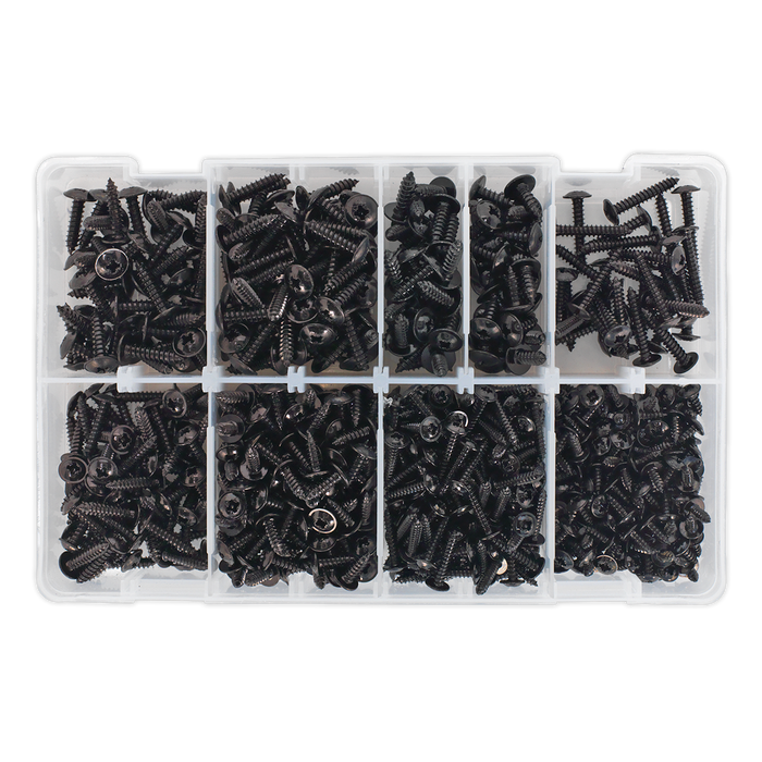 Self-Tapping Flanged Head Screw Assortment 700pc | AB066STBK