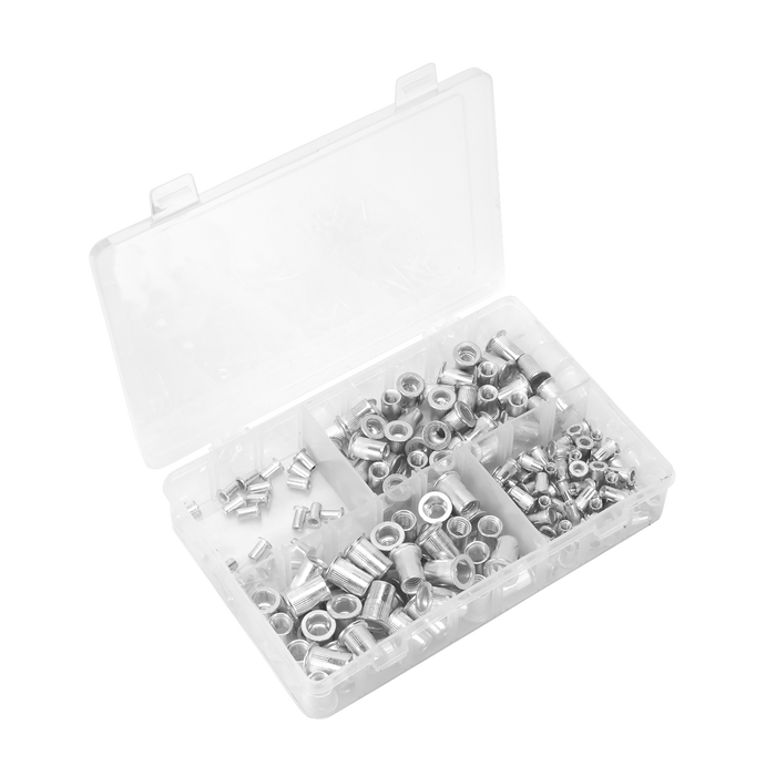 Threaded Insert (Rivet Nut) Splined Assortment M4-M8 200pc | AB073TI