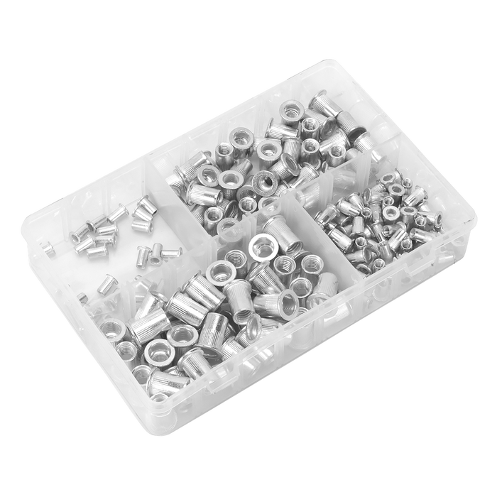 Threaded Insert (Rivet Nut) Splined Assortment M4-M8 200pc | AB073TI