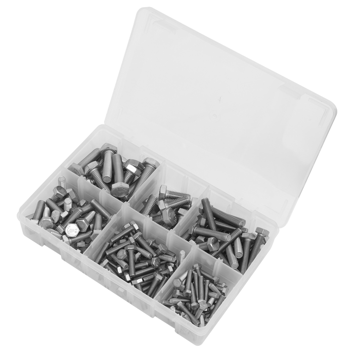 Stainless Steel Setscrew Assortment M5-M10 150pc | AB078SS