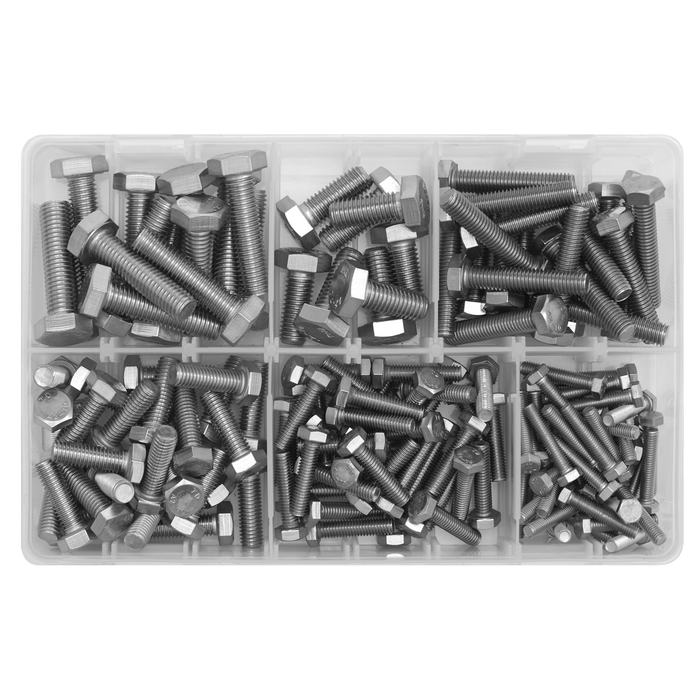 Stainless Steel Setscrew Assortment M5-M10 150pc | AB078SS