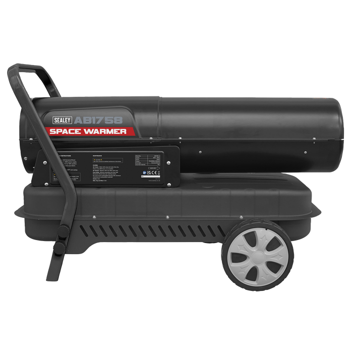 Space Warmer® Kerosene/Diesel Heater with Wheels 175,000Btu/hr | AB1758