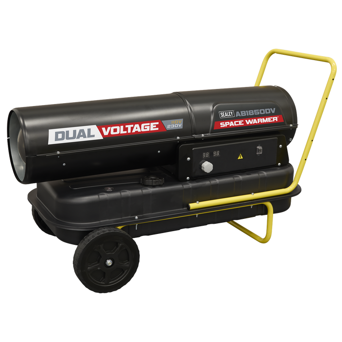 Dual Voltage Space Warmer® Kerosene/Diesel Heater with Wheels 185,000Btu/hr(55kW) | AB1850DV