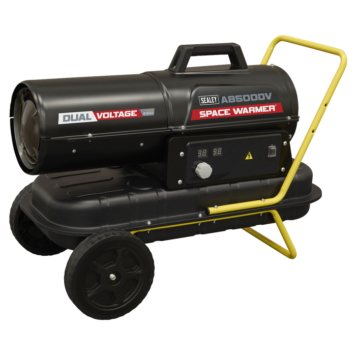 Dual Voltage Kerosene/Diesel Space Warmer® Heater with Wheels 50,000Btu/hr | AB500DV