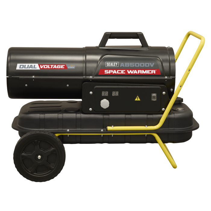 Dual Voltage Kerosene/Diesel Space Warmer® Heater with Wheels 50,000Btu/hr | AB500DV