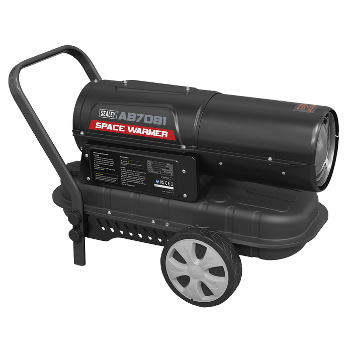 Space Warmer® Kerosene/Diesel Heater with Wheels 70,000Btu/hr | AB7081