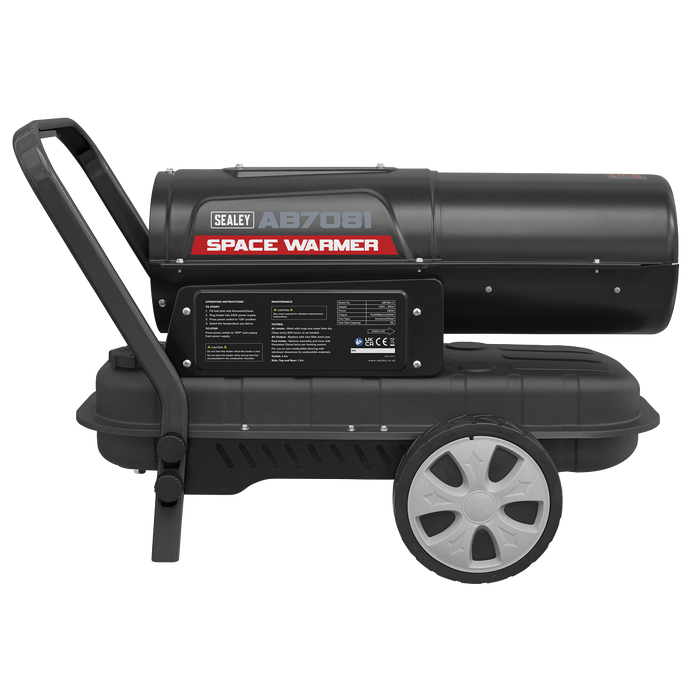 Space Warmer® Kerosene/Diesel Heater with Wheels 70,000Btu/hr | AB7081