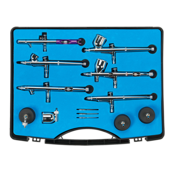 Mini Gravity/Suction Feed Air Brush Kit 10pc | AB936