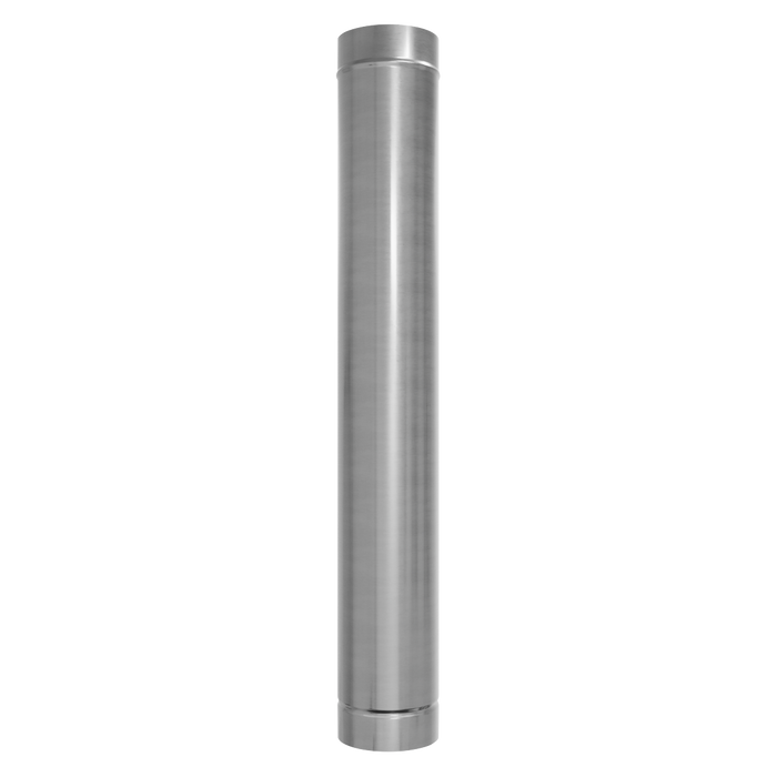 Stainless Steel Exhaust/Flue End Pipe for ABI600 & ABI1000 120 x 1000mm | ABI1000AK2