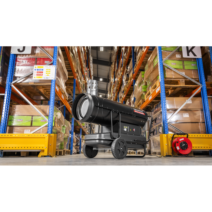 Space Warmer® Indirect Kerosene/Diesel Heater with Wheels 170,000Btu/hr | ABI1700