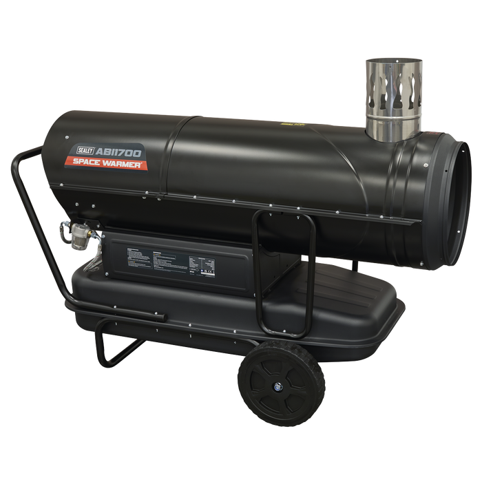Space Warmer® Indirect Kerosene/Diesel Heater with Wheels 170,000Btu/hr | ABI1700