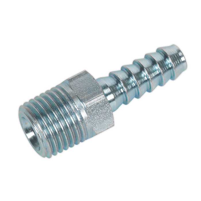 PCL Screwed Tailpiece Male 1/4"BSPT - 1/4" Hose - Pack of 5 | AC08