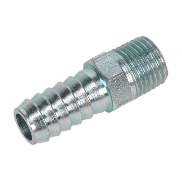 PCL Screwed Tailpiece Male 1/4"BSPT - 3/8" Hose - Pack of 5 | AC09