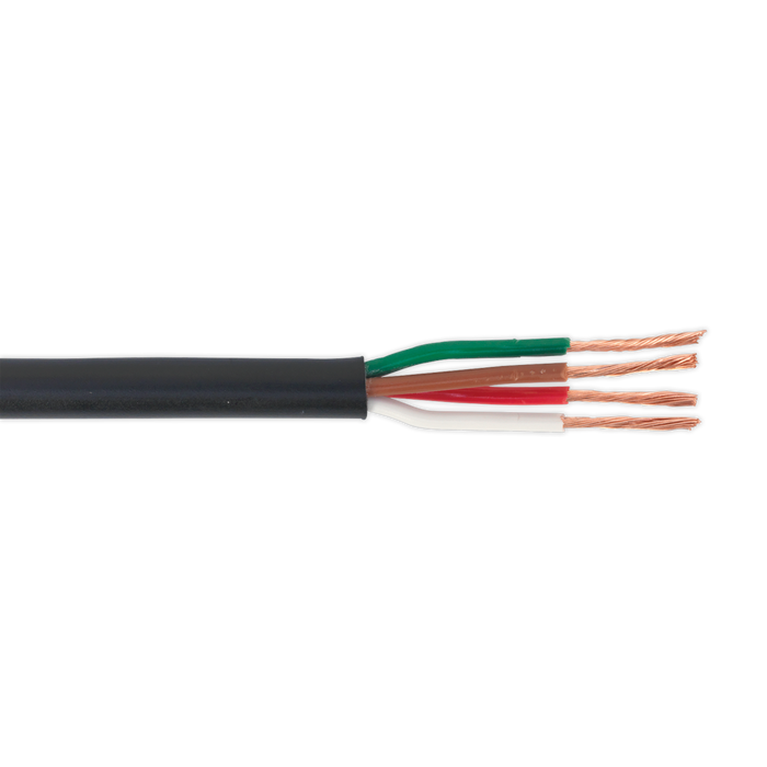 30m Thin Wall Automotive Cable 4 x 0.75mm² 24/0.20mm - Black | AC24204CTH