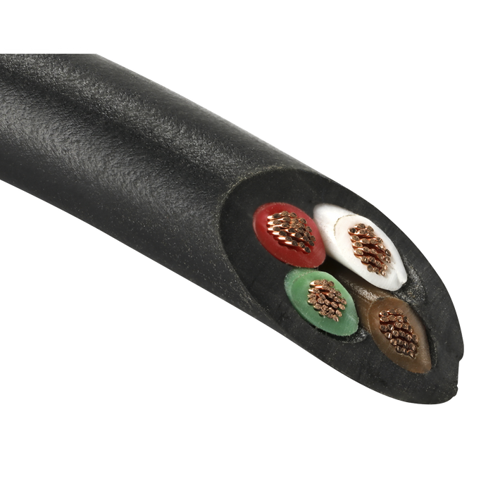 30m Thin Wall Automotive Cable 4 x 0.75mm² 24/0.20mm - Black | AC24204CTH
