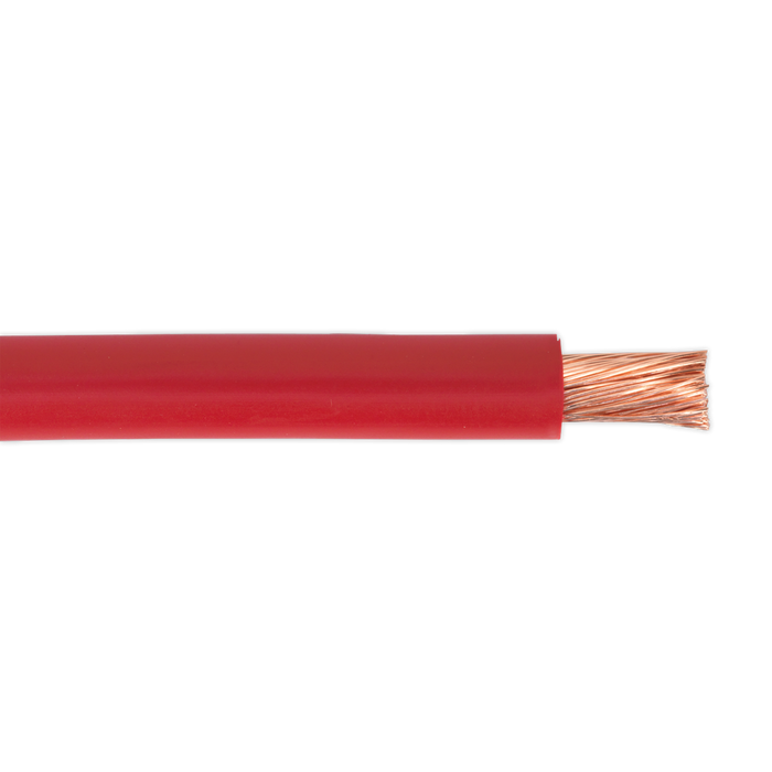 10m Automotive Starter Cable 196/0.40mm 25mm² 170A - Red | AC25SQRE