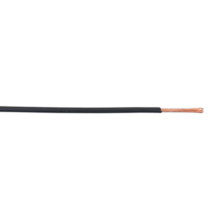 Thin Wall Automotive Cable Single 1mm² 32/0.20mm 50m - Black | AC3220BK