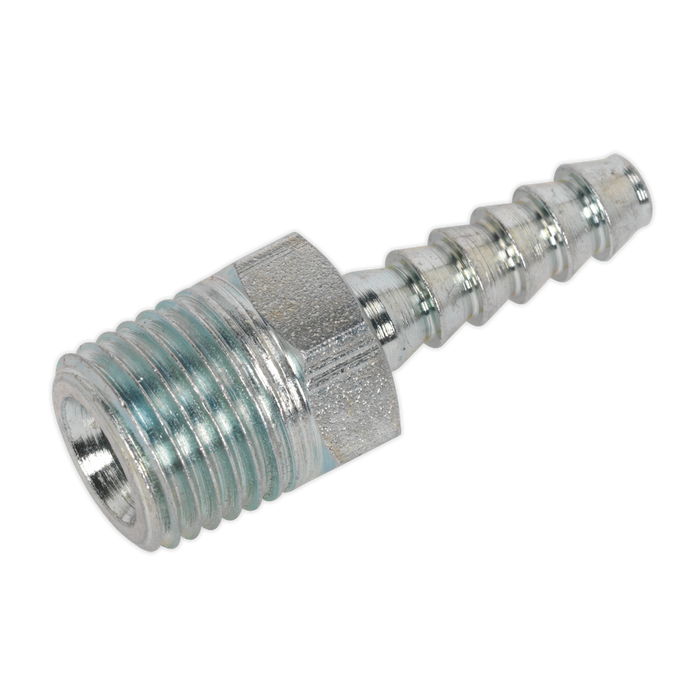 PCL Screwed Tailpiece Male 1/4"BSPT - 3/16" Hose - Pack of 5 | AC38
