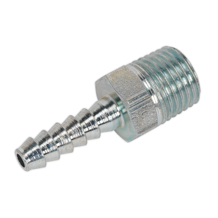 PCL Screwed Tailpiece Male 1/4"BSPT - 3/16" Hose - Pack of 5 | AC38