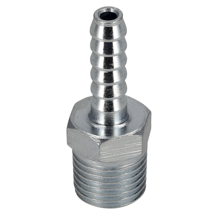 PCL Screwed Tailpiece Male 1/4"BSPT - 3/16" Hose - Pack of 5 | AC38