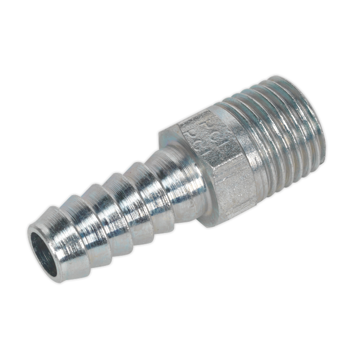 PCL Screwed Tailpiece Male 1/4"BSPT - 5/16" Hose - Pack of 5 | AC39