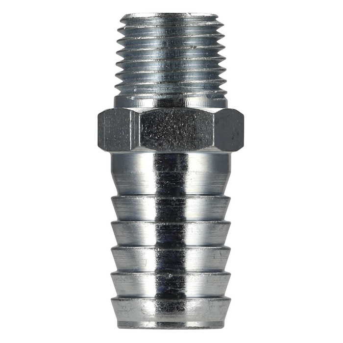 PCL Screwed Tailpiece Male 1/4"BSPT - 1/2" Hose - Pack of 5 | AC40