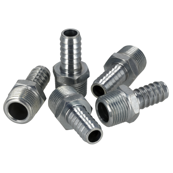 PCL Screwed Tailpiece Male 3/8"BSPT - 3/8" Hose - Pack of 5 | AC41