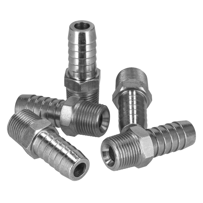 PCL Screwed Tailpiece Male 3/8"BSPT - 1/2" Hose - Pack of 5 | AC42