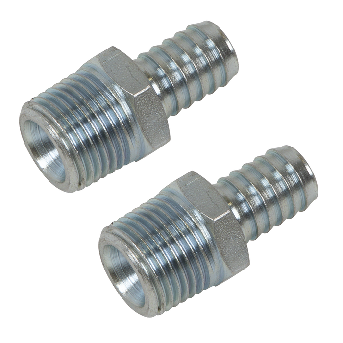PCL Screwed Tailpiece Male 1/2"BSPT - 1/2" Hose - Pack of 2 | AC99