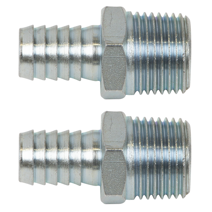 PCL Screwed Tailpiece Male 1/2"BSPT - 1/2" Hose - Pack of 2 | AC99
