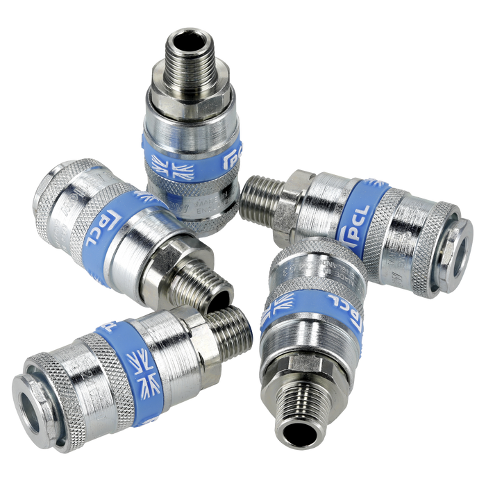 PCL Coupling Body Male 1/4"BSPT - Pack of 5 | ACP01