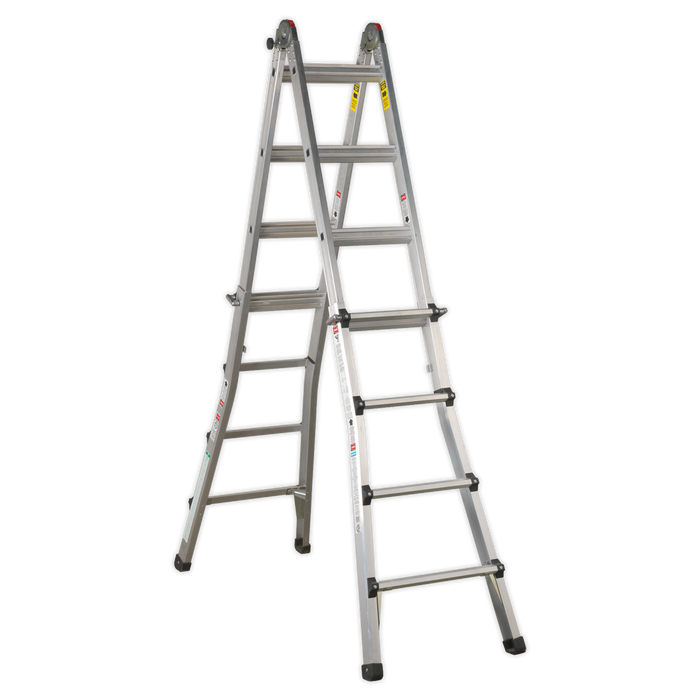 Aluminium 4-Way Telescopic Adjustable-Height Ladder - EN 131 | AFPL3