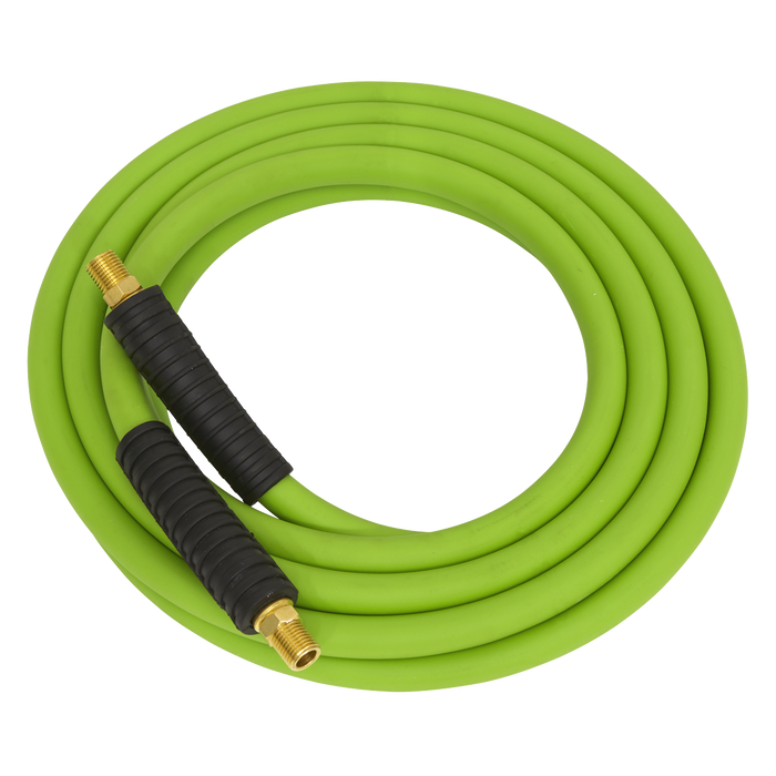 High-Visibility Hybrid Air Hose with 1/4"BSP Unions 10m x 8mm | AHHC10G