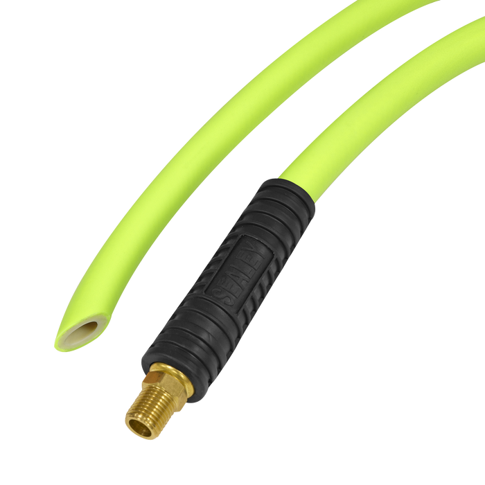 High-Visibility Hybrid Air Hose with 1/4"BSP Unions 10m x 8mm | AHHC10G