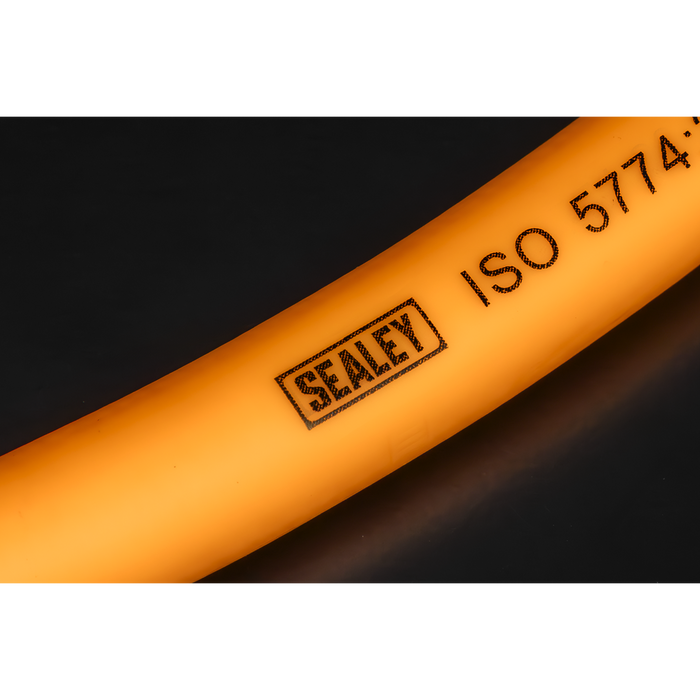 High-Visibility Hybrid Air Hose with 1/4"BSP Unions 15m x 8mm | AHHC15