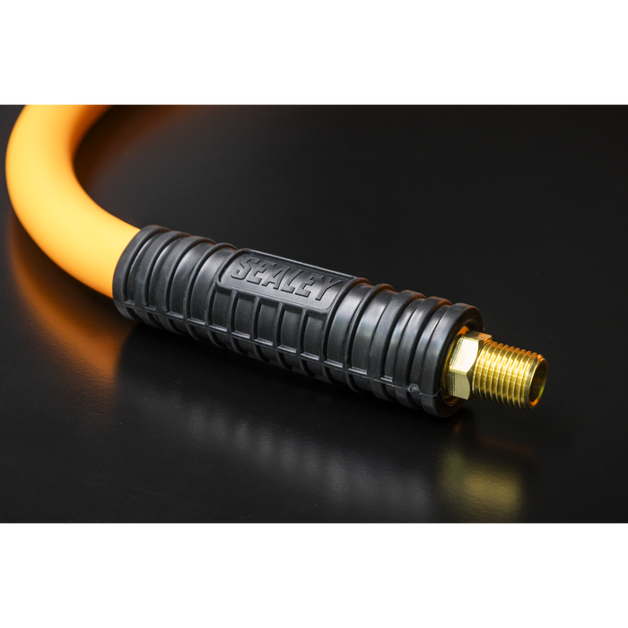 High-Visibility Hybrid Air Hose with 1/4"BSP Unions 20m x 10mm | AHHC2038