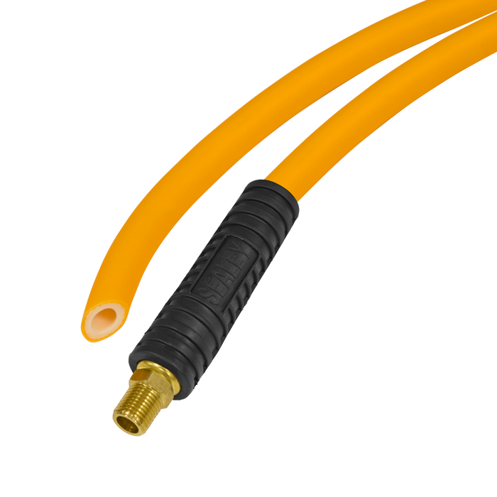 High-Visibility Hybrid Air Hose with 1/4"BSP Unions 5m x 8mm | AHHC5