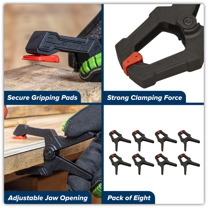 Spring Clamp Set 45mm 8pc | AK038