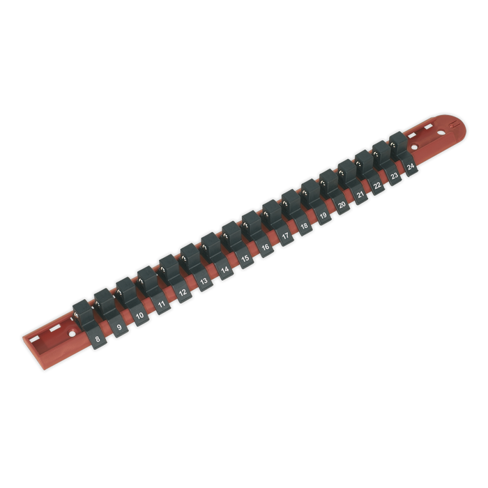 Premier Socket Retaining Rail with 17 Clips 1/2"Sq Drive | AK1217