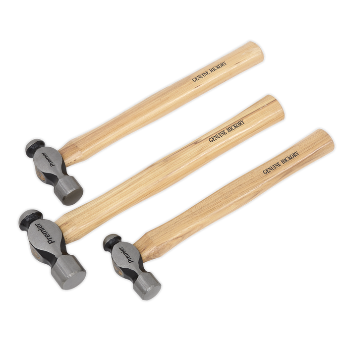 Premier Ball Pein Hammer Set 3pc Hickory Shafts | AK203