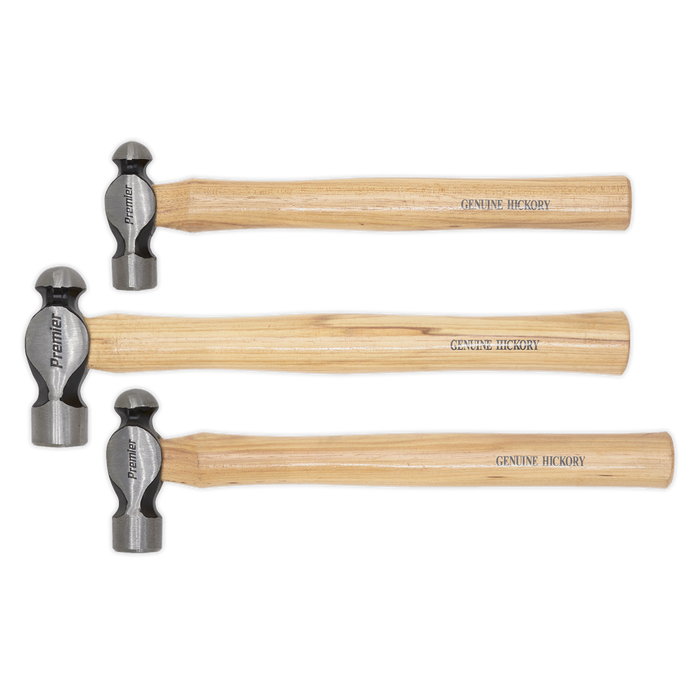 Premier Ball Pein Hammer Set 3pc Hickory Shafts | AK203