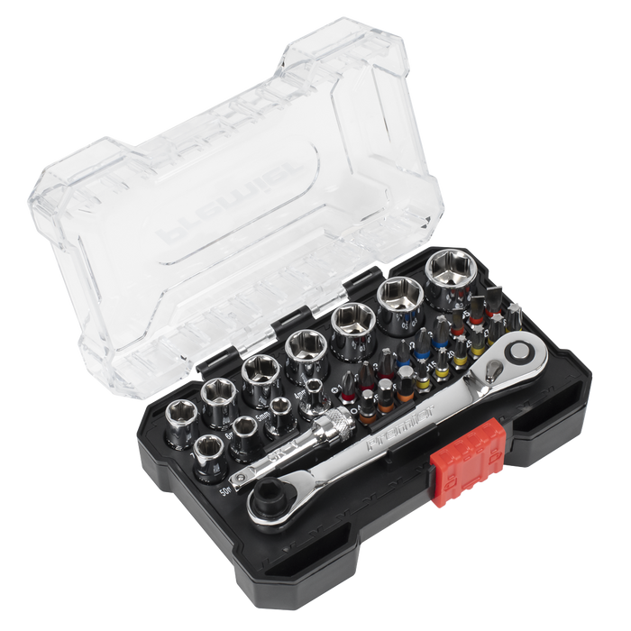 Premier Socket & Colour-Coded Bit Set 1/4"Sq Drive 31pc | AK2111
