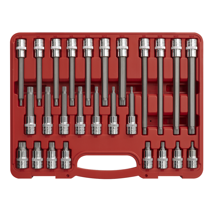 Premier Spline Socket Bit Set 1/2"Sq Drive 26pc | AK2195