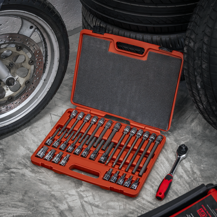 Hex Socket Bit Set 30pc 1/2"Sq Drive | AK2196