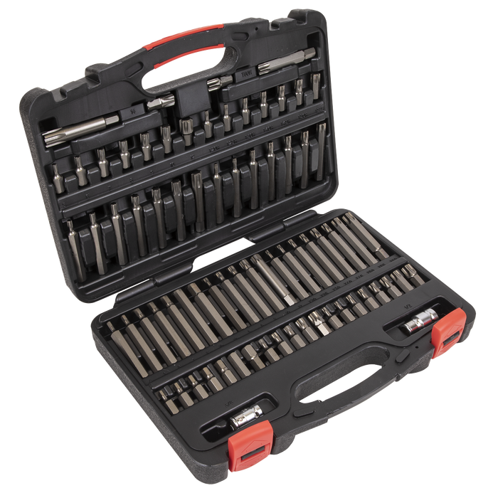 Premier TRX-Star*/Security TRX-Star*/Hex/Ribe/Spline Bit Set 3/8" & 1/2"Sq Drive 74pc | AK21974P